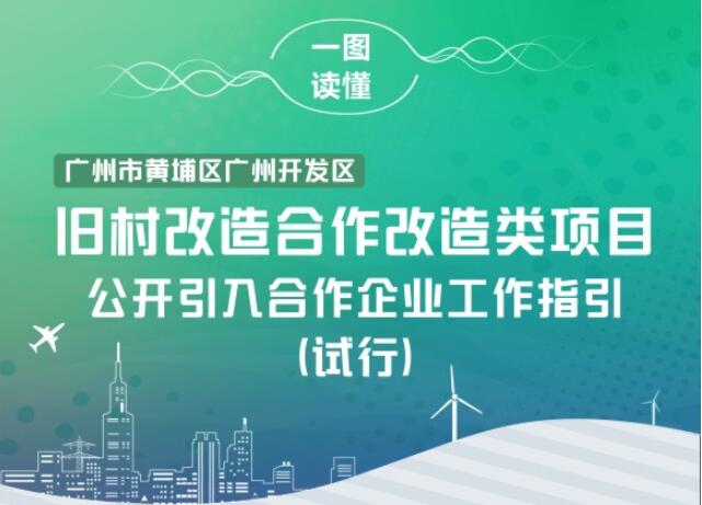 【一圖讀懂】《廣州市黃埔區(qū) 廣州開發(fā)區(qū)舊村合作改造類項(xiàng)目公開引入合作企業(yè)工作指引（試行）的通知》的解讀