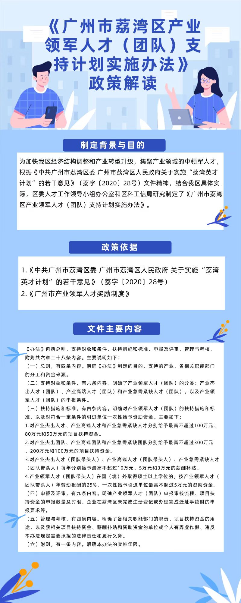 圖文版-《廣州市荔灣區(qū)產(chǎn)業(yè)領(lǐng)軍人才（團隊）支持計劃實施辦法》.jpg