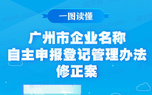 【一圖讀懂】《廣州市企業(yè)名稱自主申報(bào)登記管理試行辦法》的解讀