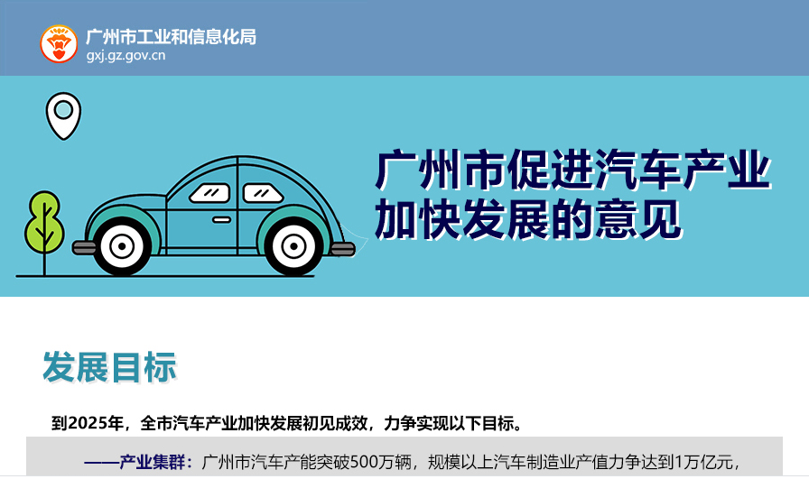 【一圖讀懂】《廣州市促進(jìn)汽車生產(chǎn)消費若干措施》的解讀（二）