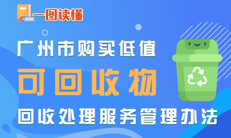 【一圖讀懂】《廣州市購買低值可回收物回收處理服務(wù)管理辦法》解讀