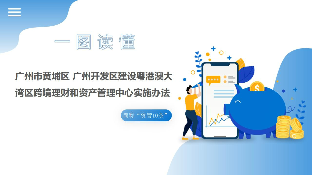 【一圖讀懂】《廣州市黃埔區(qū)、廣州開發(fā)區(qū)建設(shè)粵港澳大灣區(qū)跨境理財(cái)和資產(chǎn)管理中心實(shí)施辦法》政策解讀