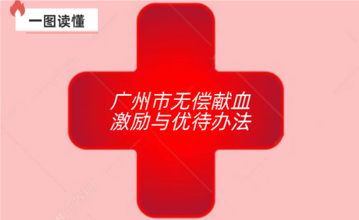 【一圖讀懂】廣州市無償獻(xiàn)血激勵(lì)與優(yōu)待辦法