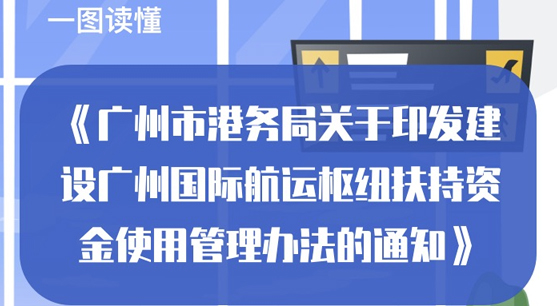 【一圖讀懂】《廣州市港務局關于印發(fā)建設廣州國際航運樞紐扶持資金使用管理辦法的通知》