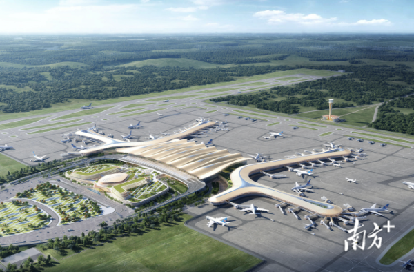 航站樓效果圖。