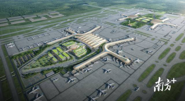 機(jī)場效果圖。