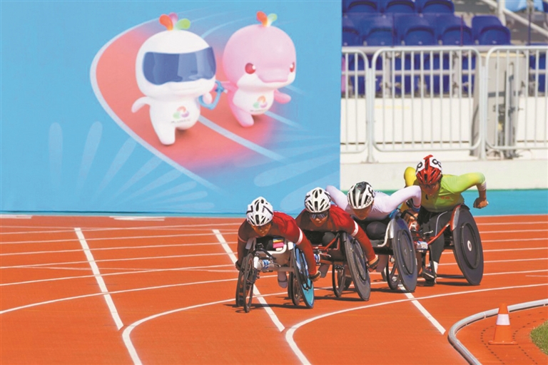 殘?zhí)貖W會(huì)上廣州運(yùn)動(dòng)員斬獲44金56銀38銅