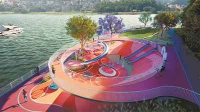 5.8公里環(huán)南湖慢行系統(tǒng)工程開工 將建成集跑步、騎行、休閑等功能于一體的人行綠道