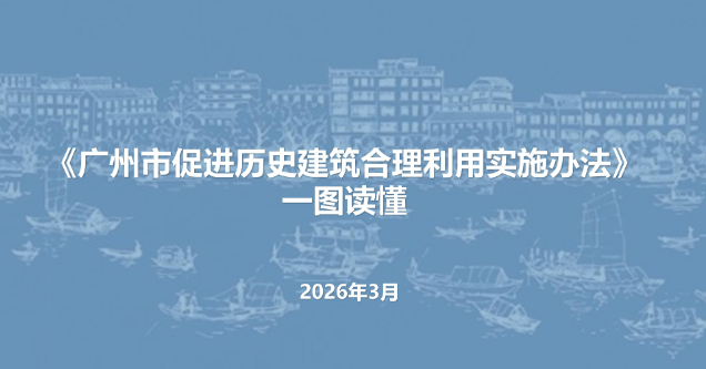 【一圖讀懂】《廣州市促進(jìn)歷史建筑合理利用實(shí)施辦法》政策解讀